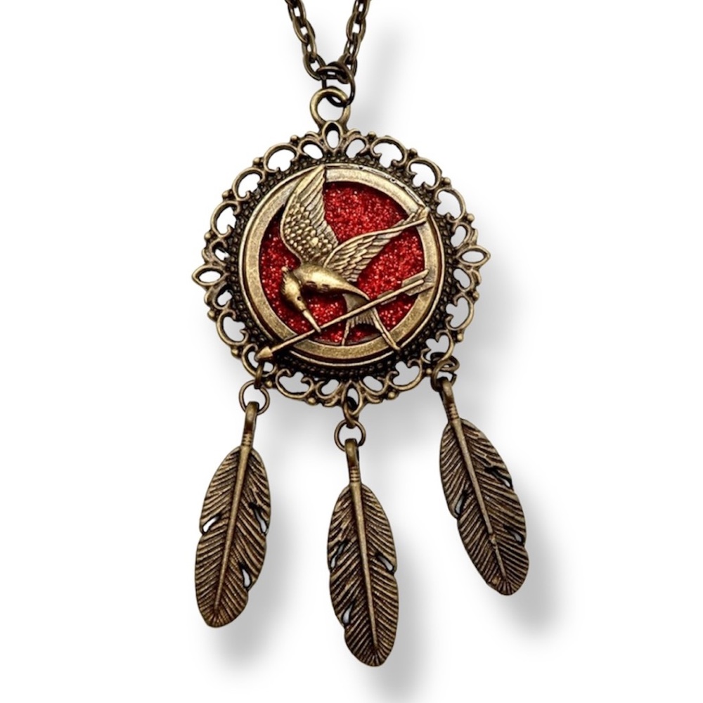 Mockingjay Feather Necklace Hunger Games Inspired